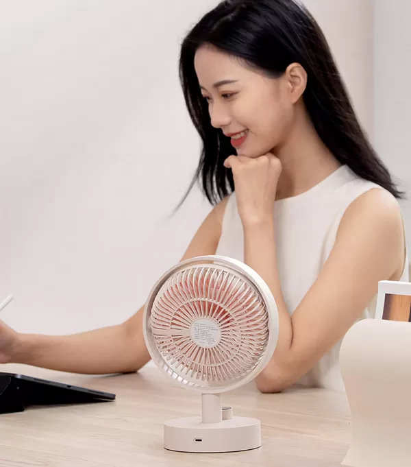 Настольный вентилятор Xiaomi Sothing Desktop Shaking Head Fan S1 Розовый - фото 5