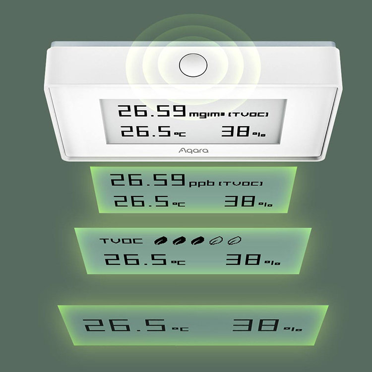 Датчик качества воздуха Xiaomi Aqara TVOC Air quality monitor (RU) AAQS-S01 - фото 6