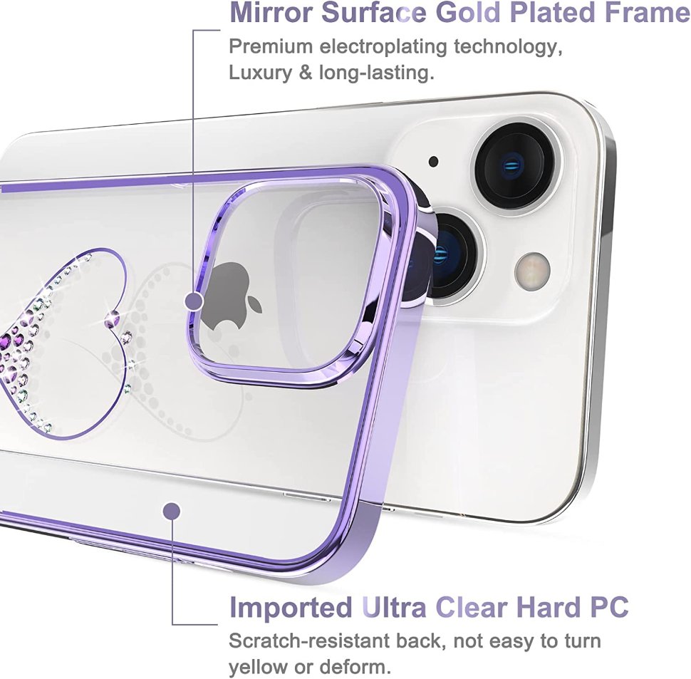 Чехол PQY Wish для iPhone 14 Plus Фиолетовый - фото 4
