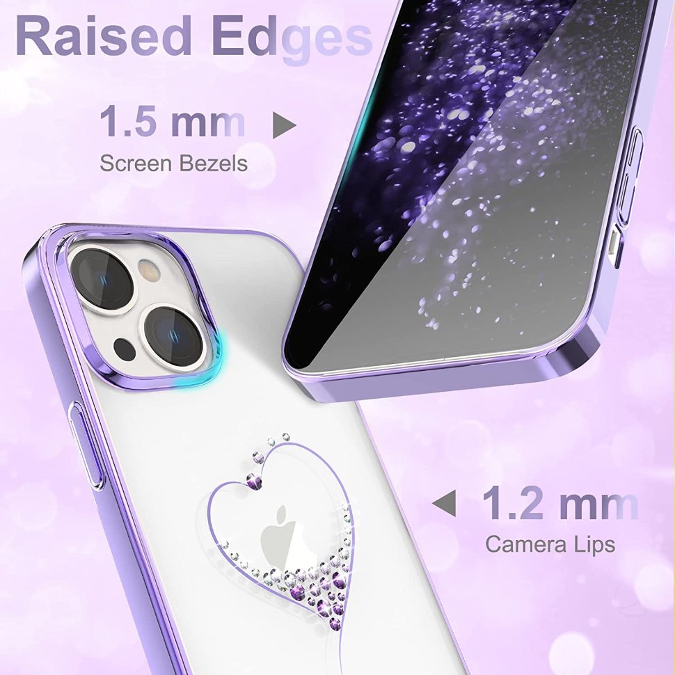 Чехол PQY Wish для iPhone 14 Plus Фиолетовый набор для бадминтона wish