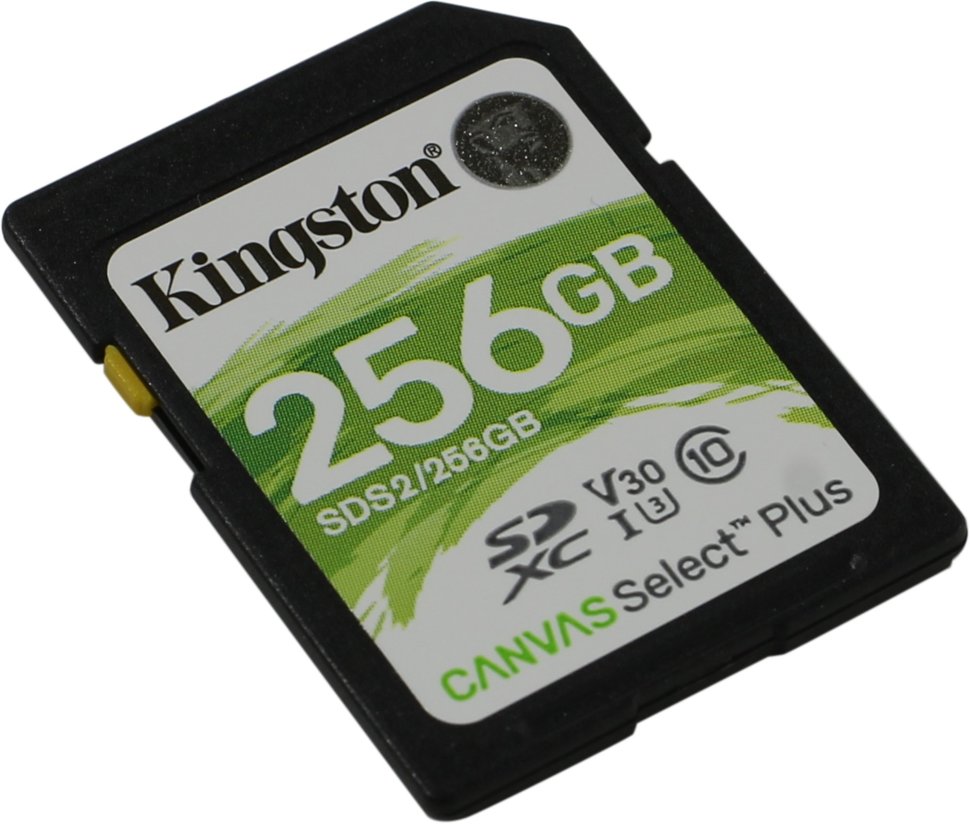 Карта памяти Kingston SDXC 256Gb UHS U3 V30 SDS2/256GB - фото 1