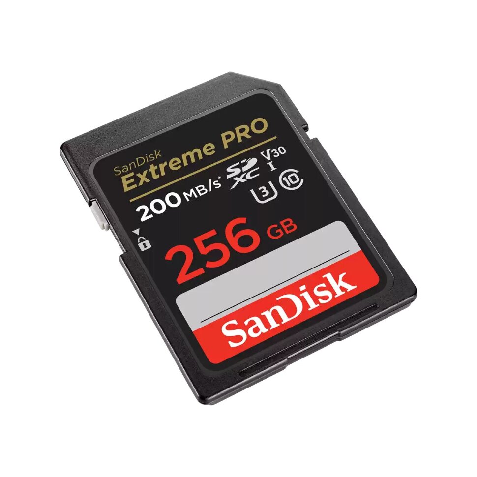 Карта памяти SanDisk Extreme Pro 256Gb SDXC UHS-I U3 V30 SDSDXXD-256G-GN4IN