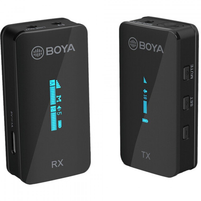 Радиосистема BOYA BY-XM6-S1 цифровое зарядное устройство с жк дисплеем на 2 акб и комплект акб np f550 2шт 2200mah