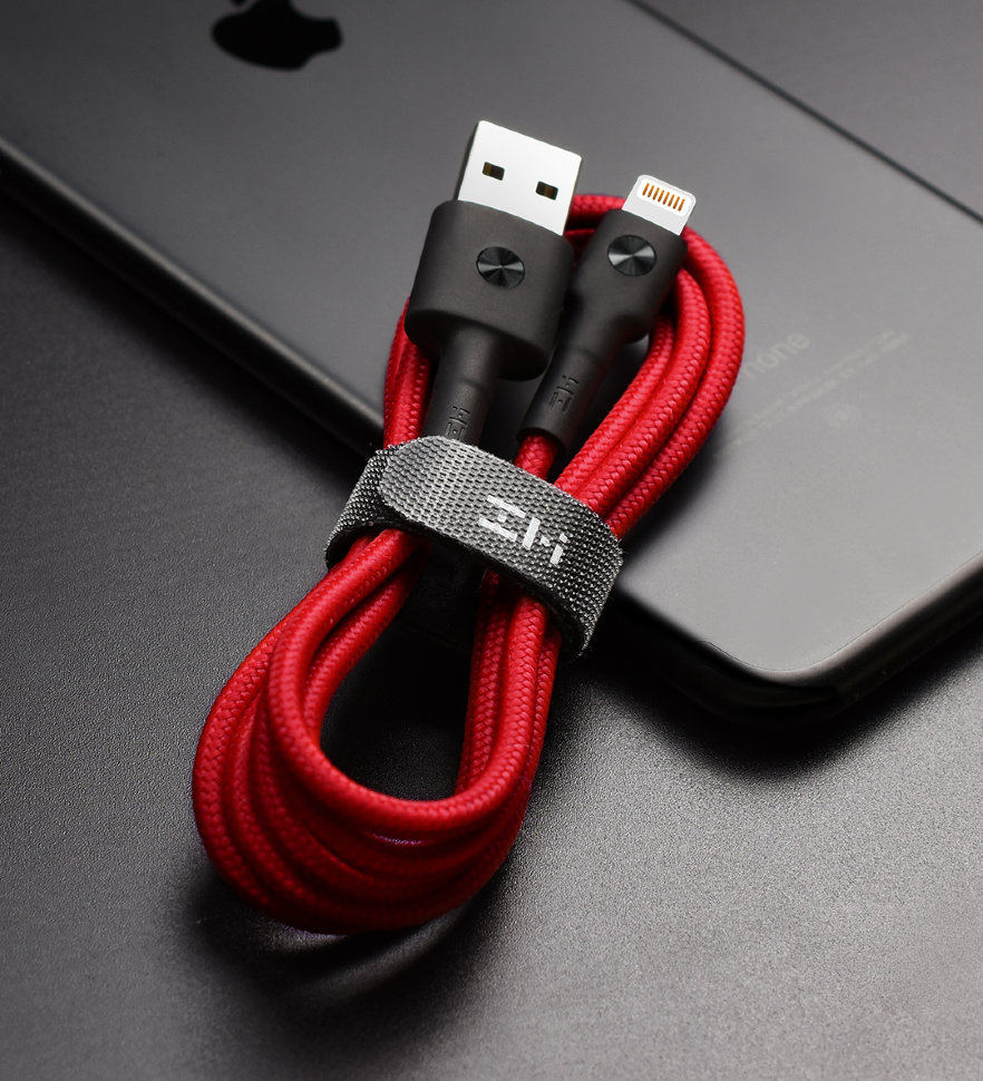 Кабель ZMI AL853 USB - Lightning MFi AL853 1.5м Чёрный - фото 2