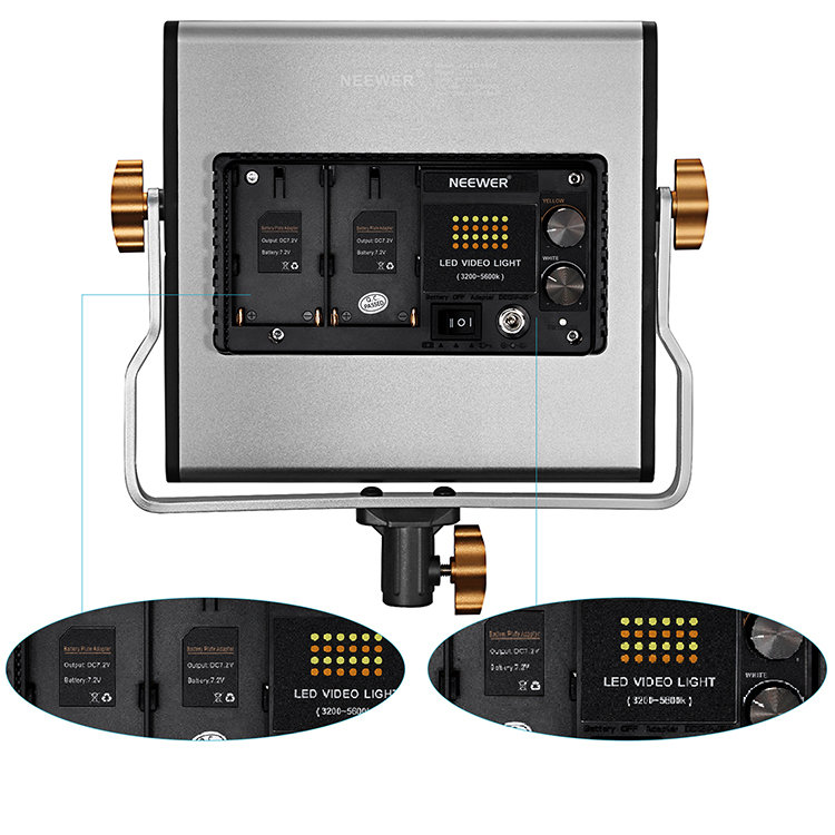 Комплект осветителей Neewer NL 480 (3шт) +аккумуляторы 90091349