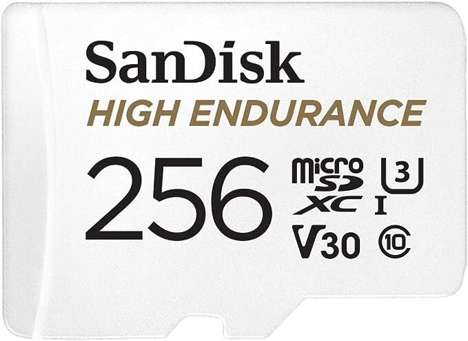 Карта памяти SanDisk High Endurance 256Gb microSDXC UHS-I V30 (U3) + SD adapter SDSQQNR-256G-GN6IA