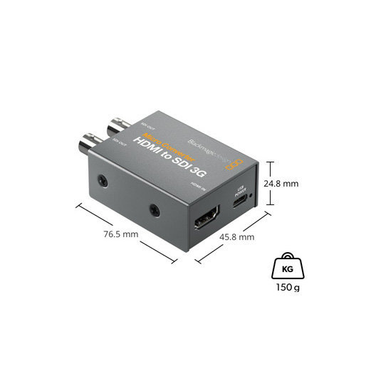 Микро конвертер Blackmagic Micro Converter HDMI - SDI 3G CONVCMIC/HS03G/WPSU - фото 6