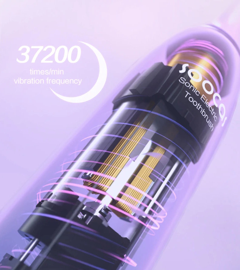 Электрическая зубная щетка Xiaomi Soocas X3 Pro Фиолетовая - фото 6