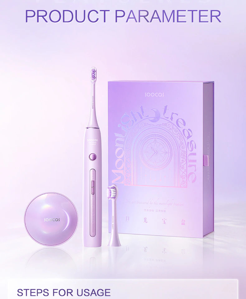 Электрическая зубная щетка Xiaomi Soocas X3 Pro Фиолетовая