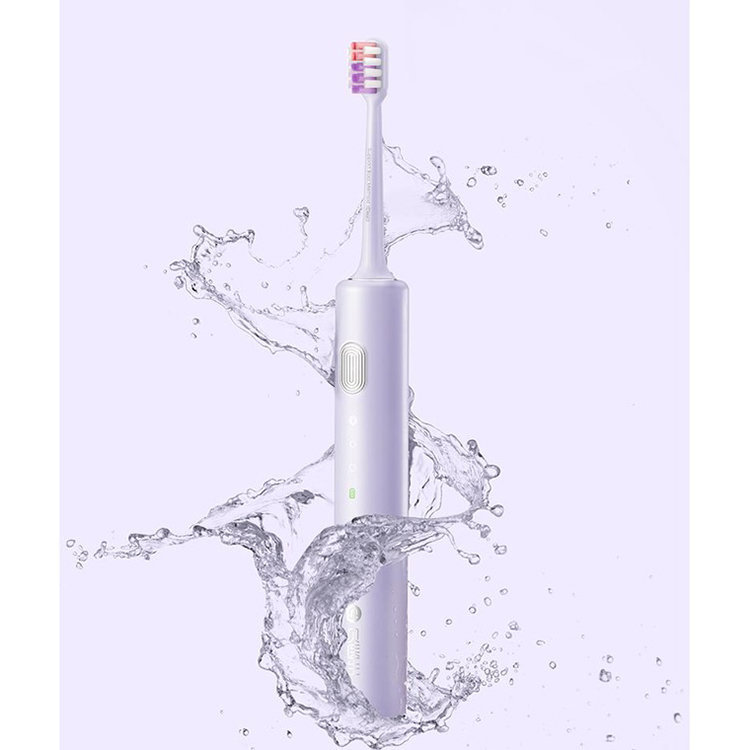 Электрическая зубная щетка Dr.Bei BY-V12 Фиолетовое золото BY-V12PL щетка для труднодоступных мест мультидом