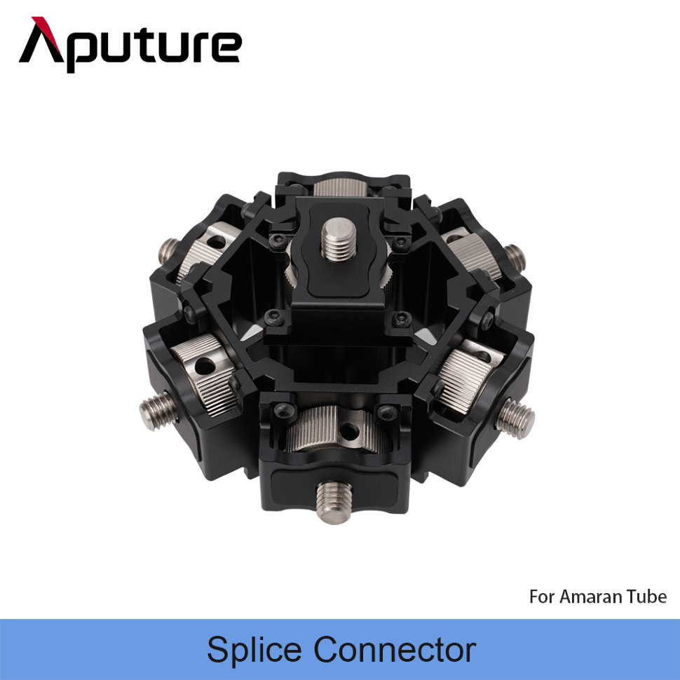 Крепление Aputure Splice Connector для 8ми жезлов APB0241A36 крепление aputure infinibar hexagon 3d connector apd0300a34