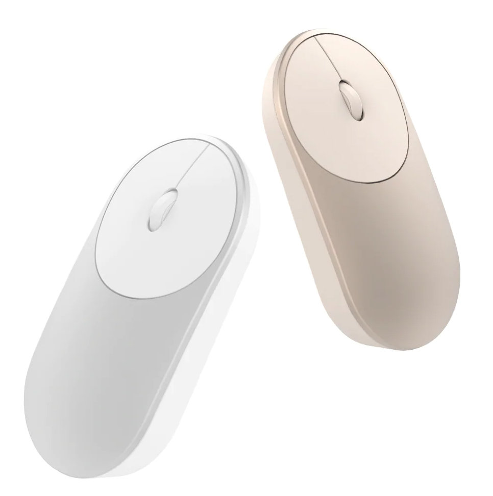 Беспроводная мышь Xiaomi Mi Portable Mouse Bluetooth Серебристая XMSB02MW white от Kremlinstore