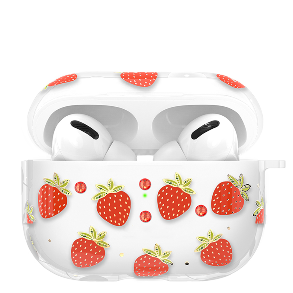 Чехол Kingxbar Fruit для Apple Airpods Pro Strawberry Kingxbar Fresh Для Airpods Pro Case-Strawberry - фото 2