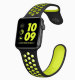 Ремешок спортивный Dot Style для Apple Watch 42/44 mm Черно-Зеленый - Изображение 47546