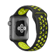 Ремешок спортивный Dot Style для Apple Watch 42/44 mm Черно-Зеленый - Изображение 47902