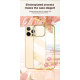 Чехол PQY Flora для iPhone 13 Pro Max Розовое золото - Изображение 173034