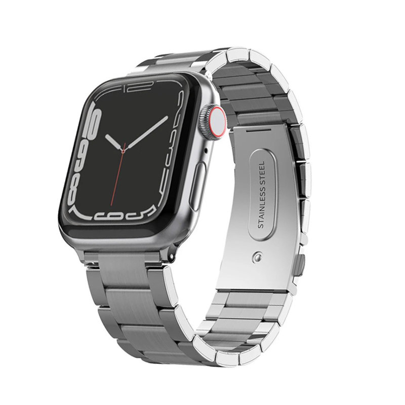 Ремешок Raptic Citizen для Apple Watch 42/44/45mm Серебро 471398 ремешок из нержавеющей стали для apple watch 42 44 45 мм igrape сиреневый