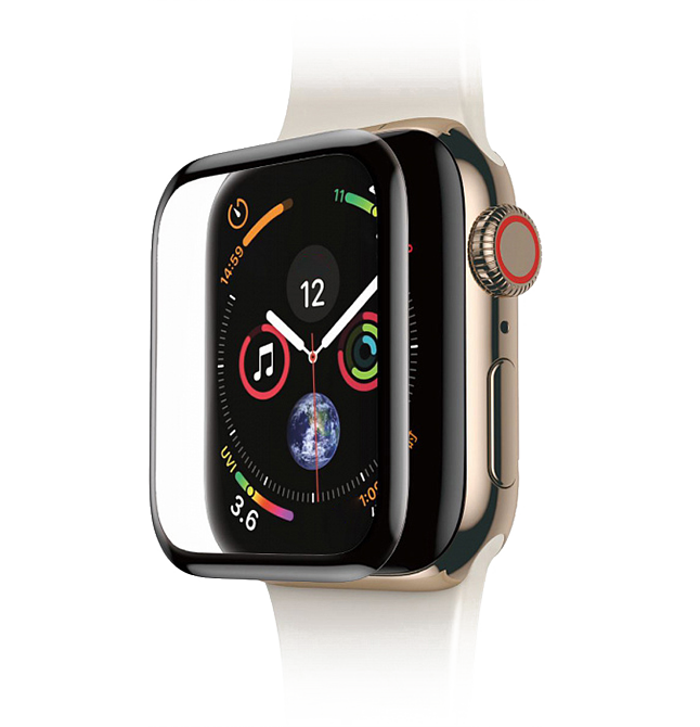 Стекло Polo Kato для Apple Watch 40мм Чёрное SB-IWT40-KATO-BLK стекло baseus screen protector 0 3мм для apple watch 40mm sgapwa4 a01
