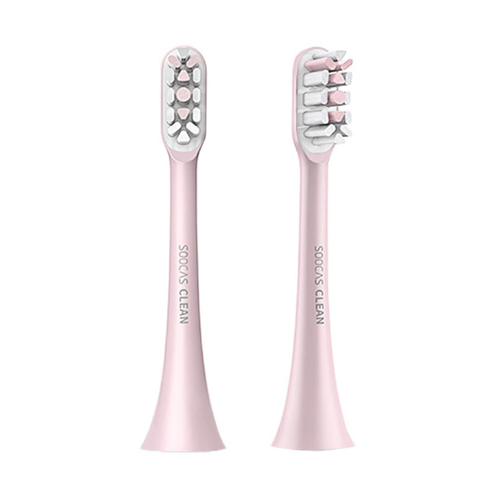 Сменные насадки для зубной щетки Soocas X3 (2шт) Розовые 9603210000 насадки для щетки brush baby 1 5 3 года 4 шт