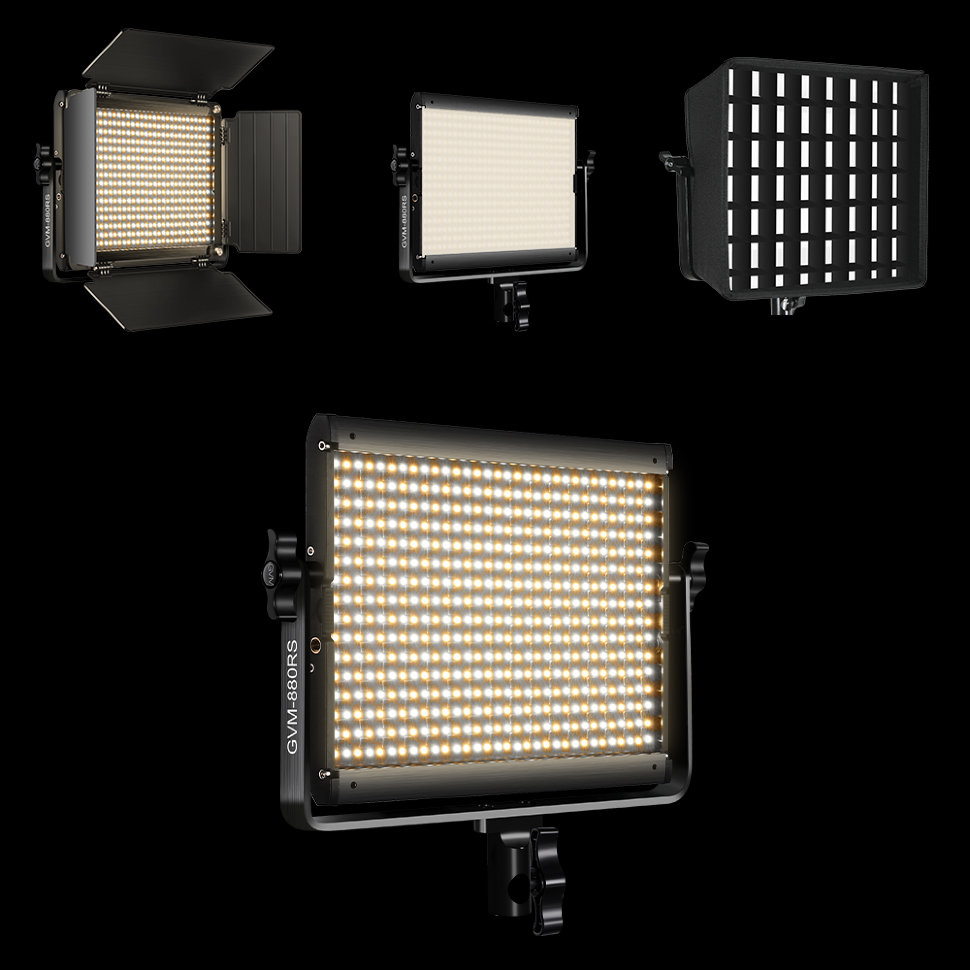 Комплект осветителей GVM 880RS (2шт) GVM-880RS-2L комплект светодиодных осветителей godox tl30 k4 kit