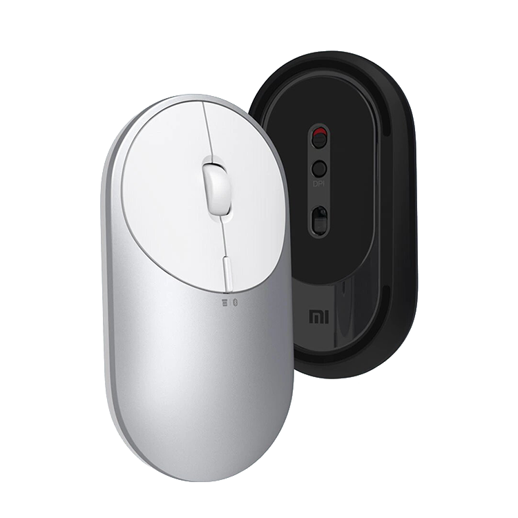 Мышь беспроводная Xiaomi Mi Portable Mouse 2 USB+Bluetooth BXSBMW02 Серебро - фото 4