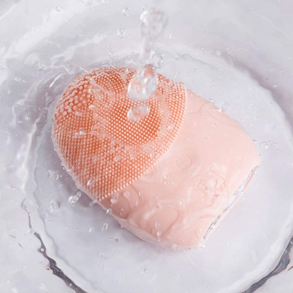Аппарат для ультразвуковой чистки лица Xiaomi Jordan & Judy Silicone Facial Cleaner Розовый NV0001 - фото 1