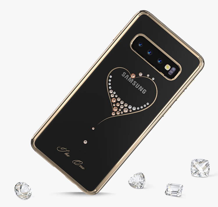 Чехол Kingxbar Wish для Galaxy S10 Plus  Чёрный S10 Wish Series-Gold