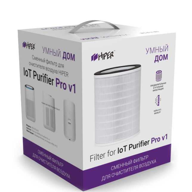 Сменный фильтр HEPA 13 для очистителя воздуха HIPER Iot Purifier Pro v1 RU HIFK-PPUV01