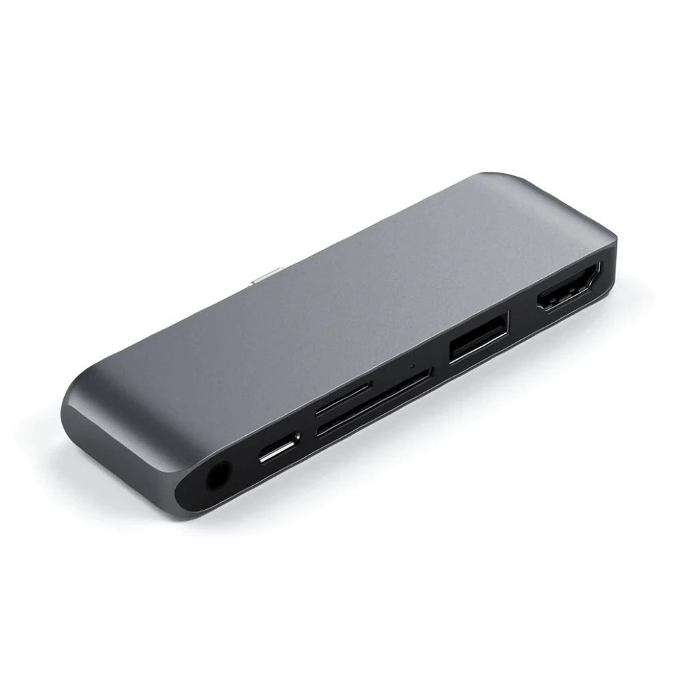 Хаб Satechi USB-C Mobile PRO Hub SD Серый ST-MPHSDM универсальный аккумулятор для наушников promise mobile 84843