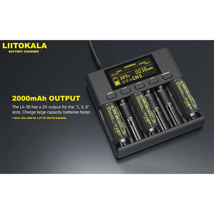 Зарядное устройство Liitokala Lii-S6 EU - фото 3
