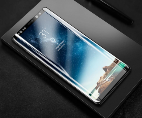 Стекло защитное 3D Baseus 0.3mm для Galaxy Note 8 Белое - фото 5