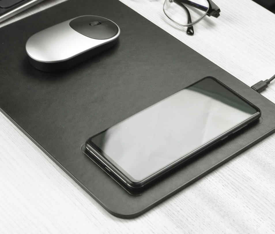 Коврик для мыши Xiaomi MIIIW Wireless Charging Mouse Pad с беспроводной зарядкой 3020298 - фото 1