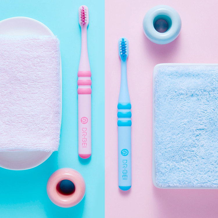 Зубная щётка детская Xiaomi Dr. Bei Toothbrush Children Розовая GB30002 - фото 3