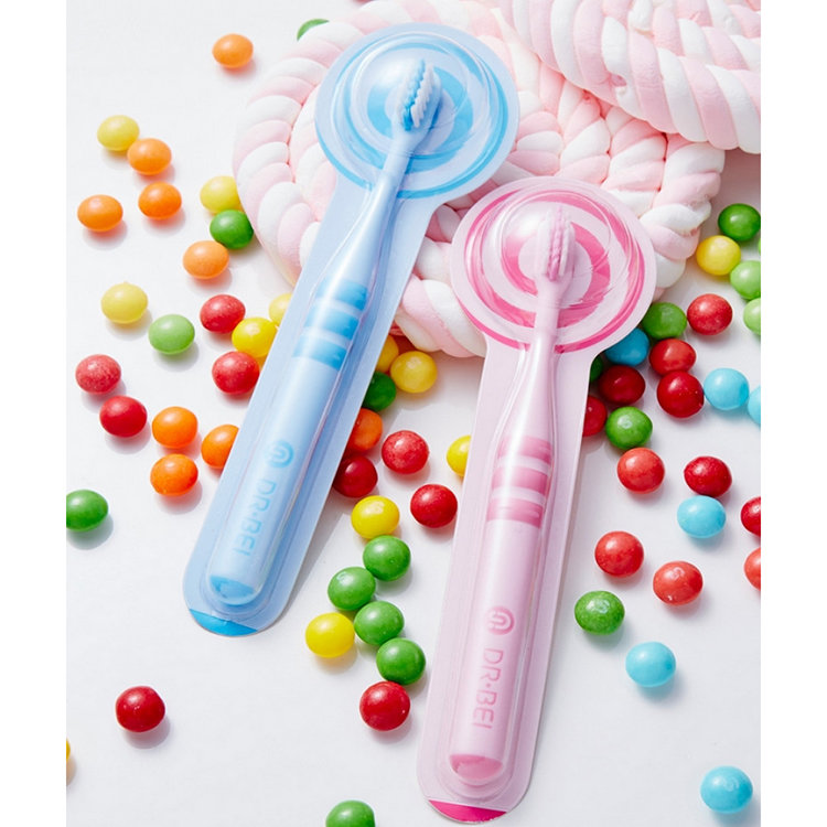 Зубная щётка детская Xiaomi Dr. Bei Toothbrush Children Розовая GB30002 - фото 8