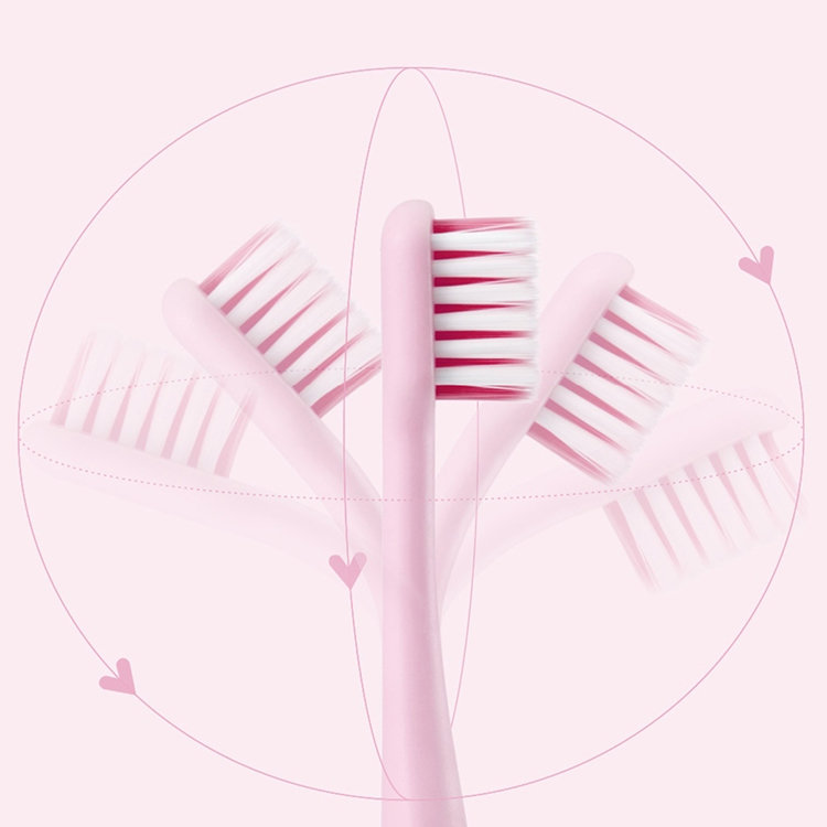 Зубная щётка детская Xiaomi Dr. Bei Toothbrush Children Розовая GB30002 - фото 4