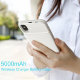 Чехол-аккумулятор Baseus 1+1 Wireless Charge 5000mah для iPhone X Белый - Изображение 73598