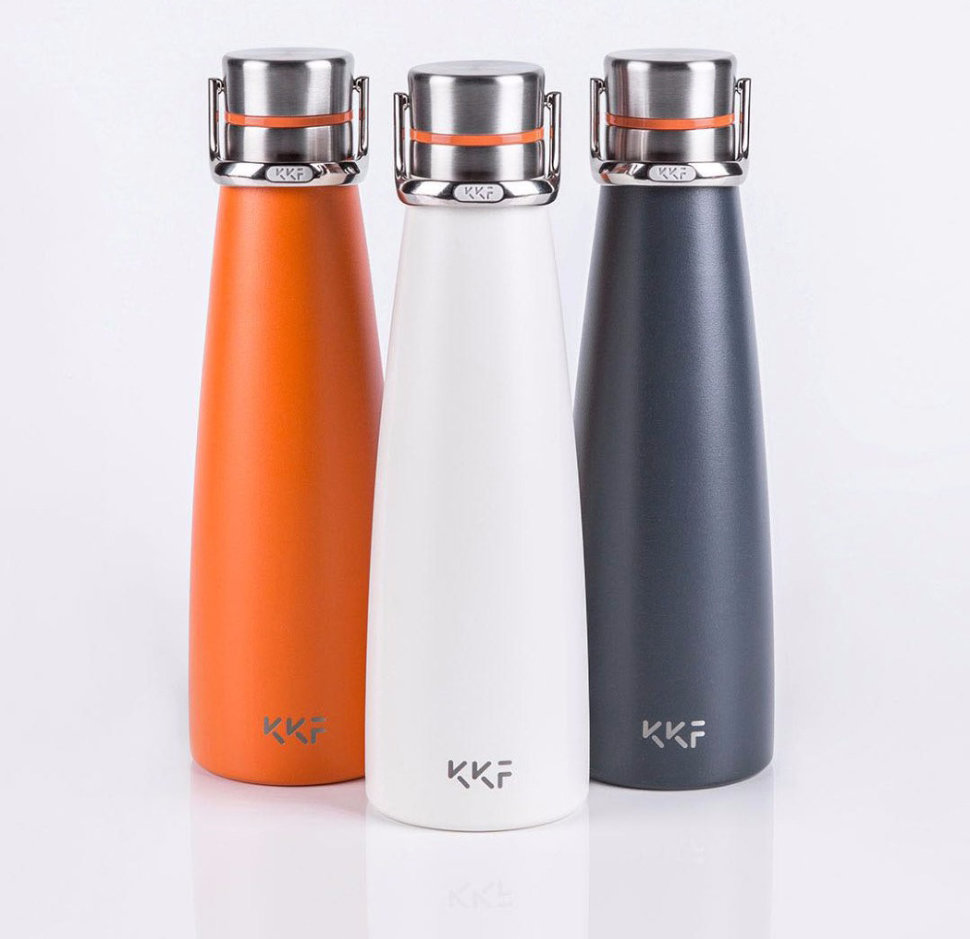 Термос Xiaomi KKF Smart Vacuum Bottle с OLED-дисплеем 475мл Серый S-U47WS-E - фото 1