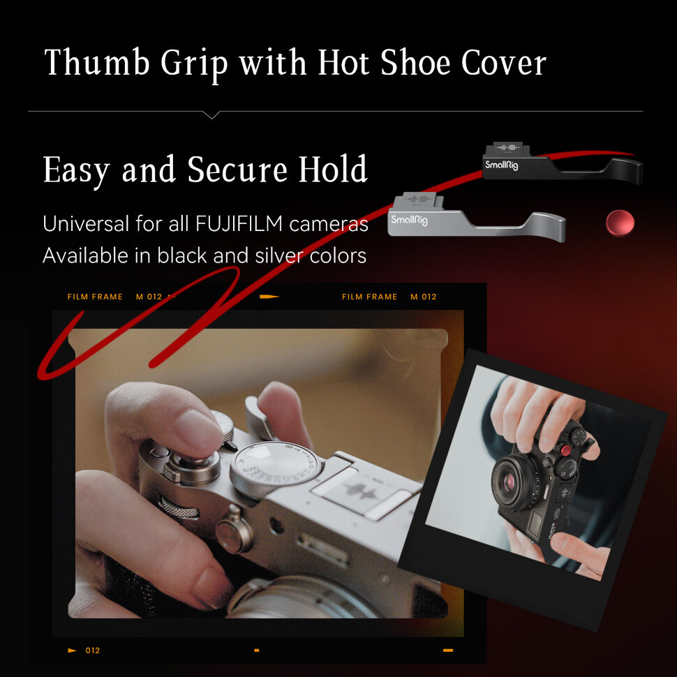 Упор для большого пальца SmallRig 4566 Thumb Grip для Fujifilm X100VI / X100V Серебро - фото 2