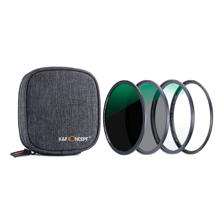 Комплект светофильтров K&F Concept  3 in 1 magnetic (MCUV+CPL+ND1000) 52мм SKU.1620 набор заглушек jjc l r1 для canon на байонет камеры и задняя объектива