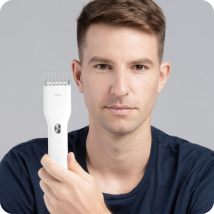 Машинка для стрижки волос Xiaomi Enchen Boost Hair Trimmer Белая - фото 3