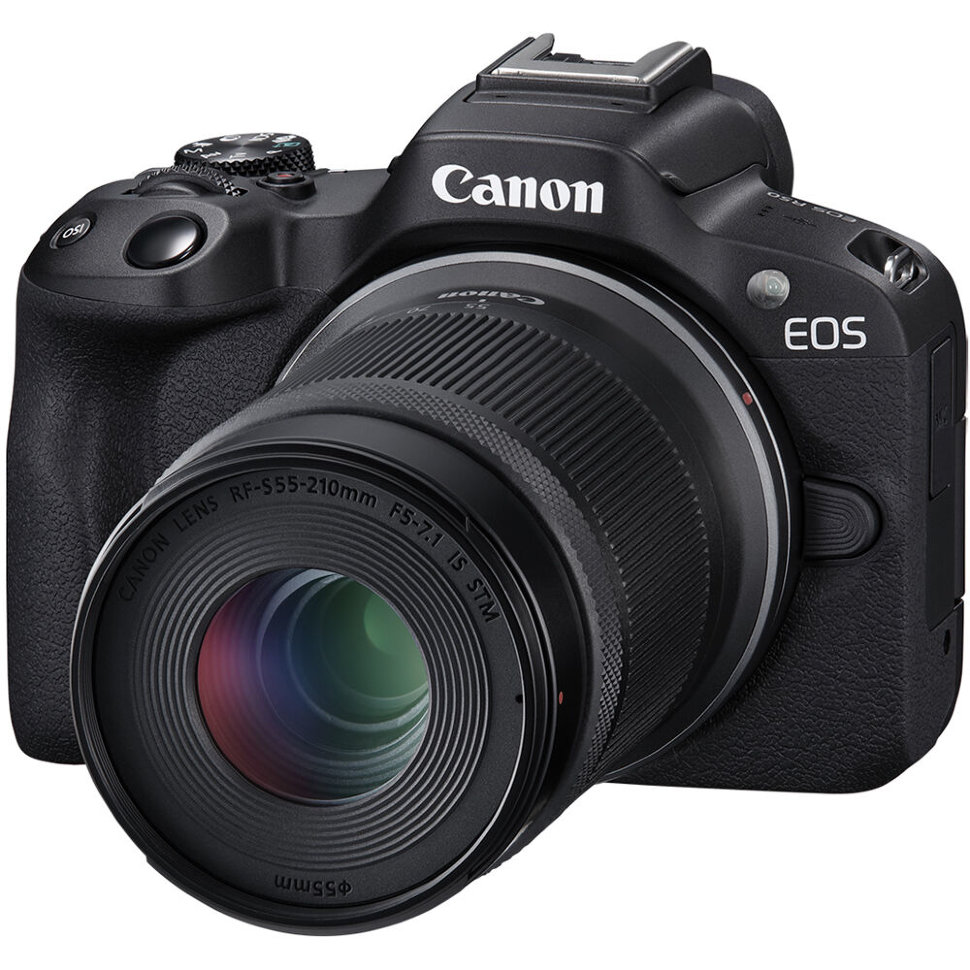 Беззеркальная камера Canon EOS R50 Kit (18-45 + 55-210) RF Чёрная EOS R50 KIT(RF 18-45 + 55-210) BLACK (A) - фото 3