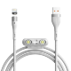 Кабель Baseus Zinc Magnetic USB - Micro USB+Lightning+Type-C 3A 1м Белый - Изображение 146426