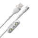 Кабель Baseus Zinc Magnetic USB - Micro USB+Lightning+Type-C 3A 1м Белый - Изображение 146427
