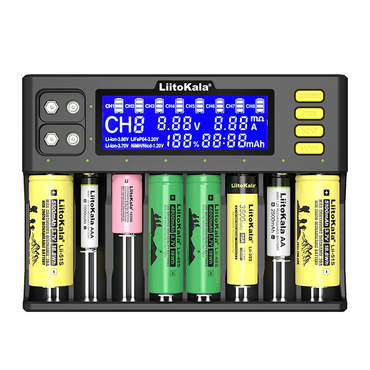 Зарядное устройство LiitoKala Lii-S8 3.7V NiMH 1.2V Li-FePO4 зарядное устройство de a46b для panasonic