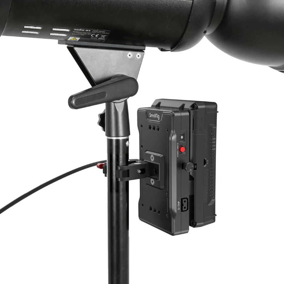 Система питания SmallRig 3202 V-Mount с зажимом 3202B u образный фиксирующий зажим andoer super clamp mount с поворотной шаровой головкой для микрофона камеры со светодиодной подсветкой