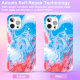 Чехол PQY Watercolour для iPhone 12/12 Pro Синий и Розовый - Изображение 166885