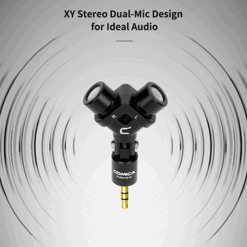 Микрофон стерео X/Y CoMica VS10 для камер и GoPro CVM-VS10 - фото 6