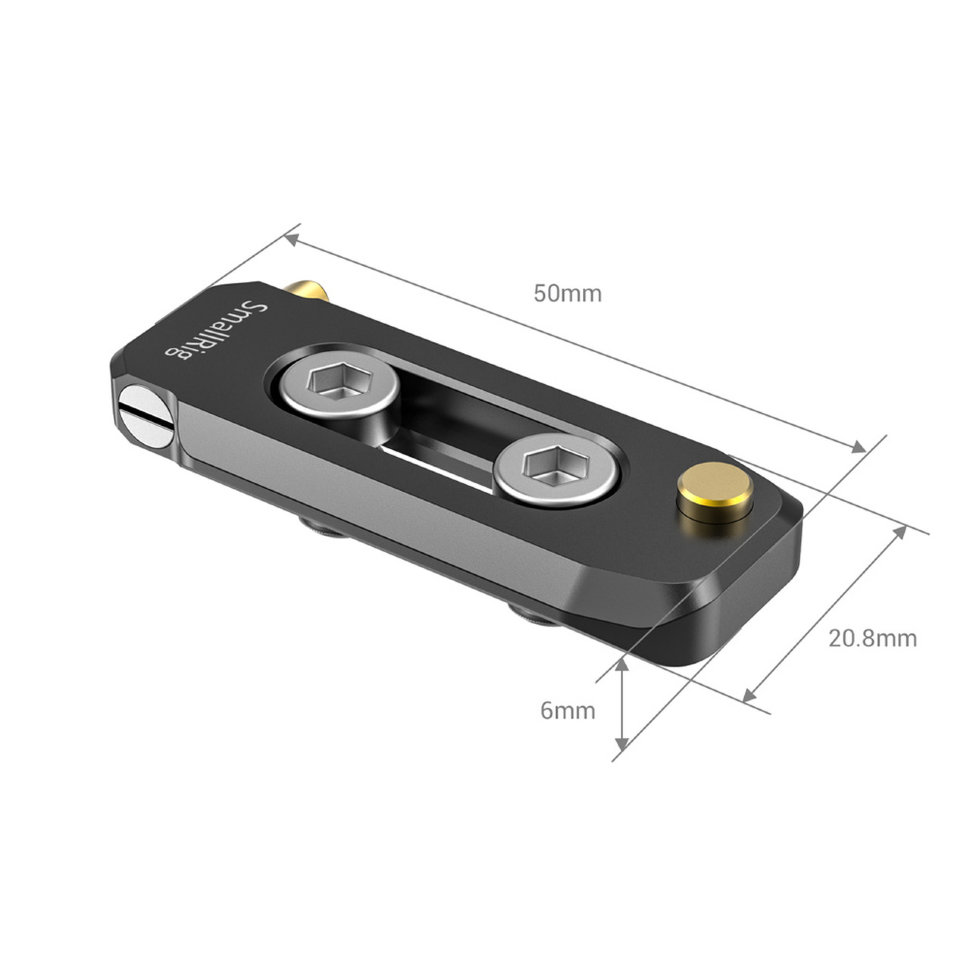 Крепление SmallRig BUN2468B Low-profile NATO Rail 50мм - фото 6