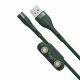 Кабель Baseus Zinc Magnetic USB - Micro USB+Lightning+Type-C 3А 1м Зеленый - Изображение 146438