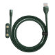 Кабель Baseus Zinc Magnetic USB - Micro USB+Lightning+Type-C 3А 1м Зеленый - Изображение 146439